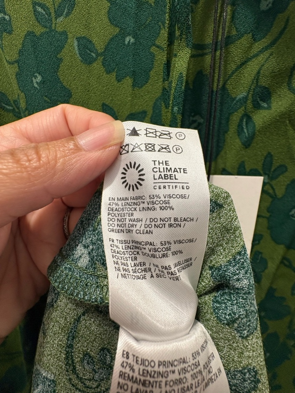 Reformation Floria Dress In Everglade Size Small NWT - Picture 6 of 7